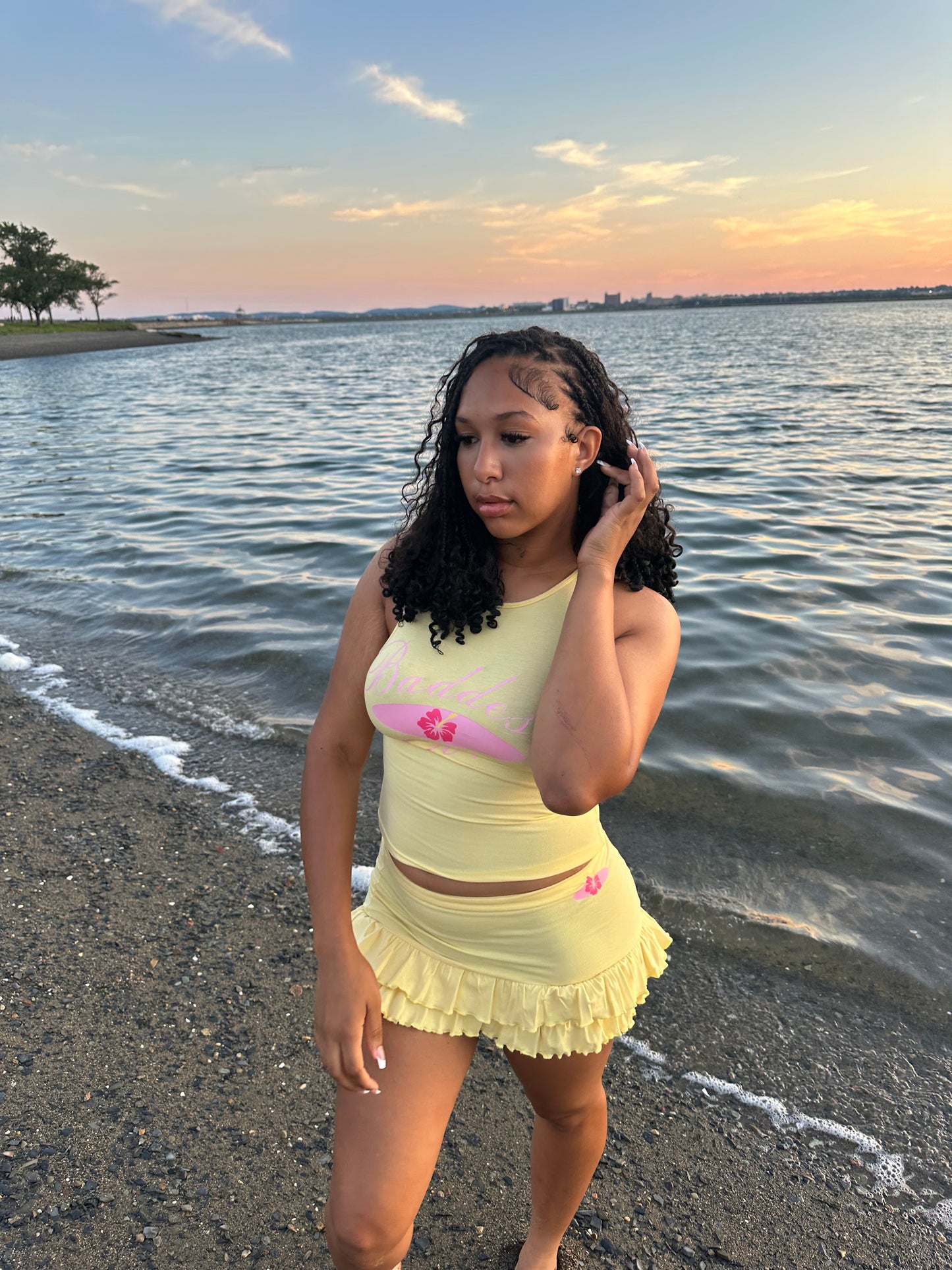 Yellow Skirt Set