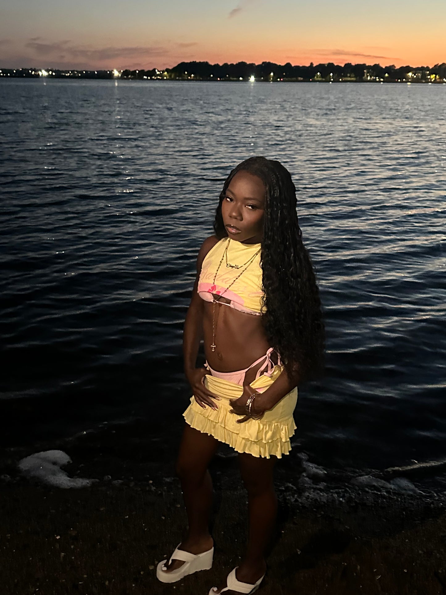 Yellow Skirt Set